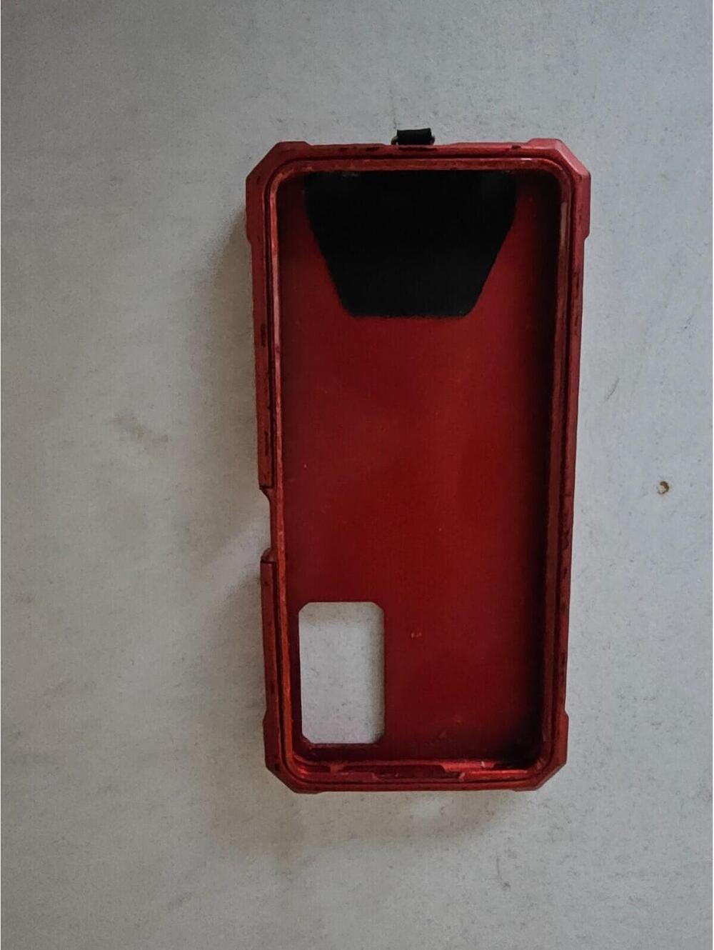 Red Rugged Metal Phone Case – Heavy Duty Protective Cover